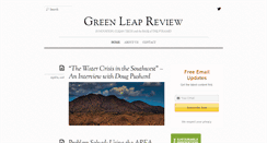 Desktop Screenshot of greenleapreview.com